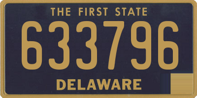 DE license plate 633796