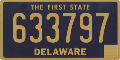 DE license plate 633797