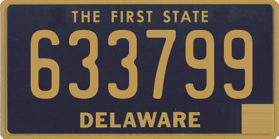 DE license plate 633799