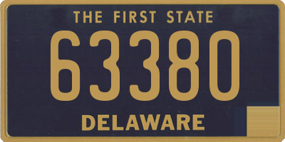 DE license plate 63380