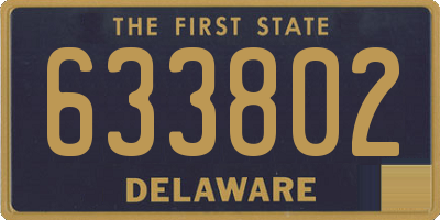 DE license plate 633802