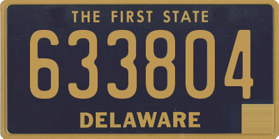 DE license plate 633804