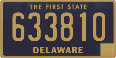 DE license plate 633810