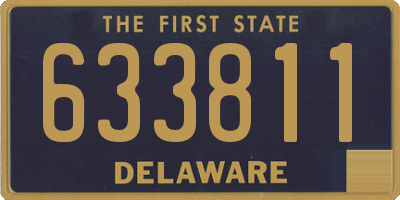 DE license plate 633811