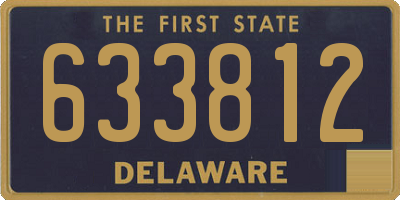 DE license plate 633812