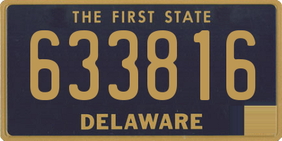 DE license plate 633816