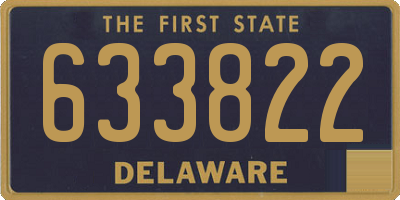 DE license plate 633822