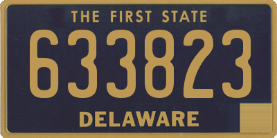 DE license plate 633823