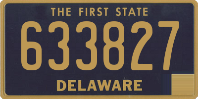 DE license plate 633827
