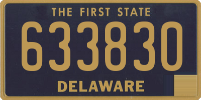 DE license plate 633830
