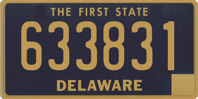 DE license plate 633831