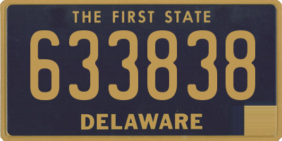 DE license plate 633838