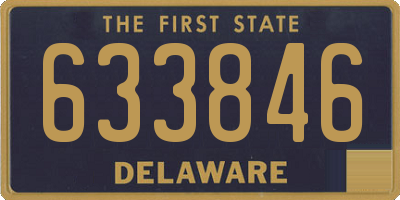 DE license plate 633846