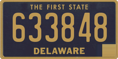 DE license plate 633848