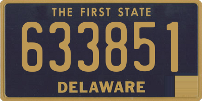 DE license plate 633851