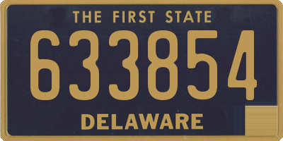 DE license plate 633854