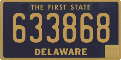DE license plate 633868