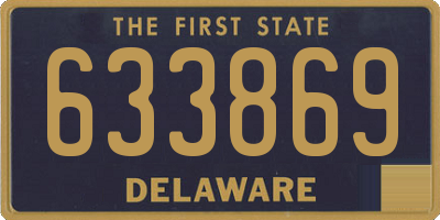 DE license plate 633869