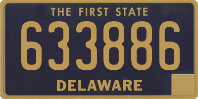 DE license plate 633886