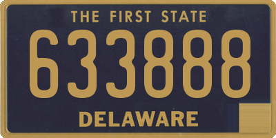 DE license plate 633888
