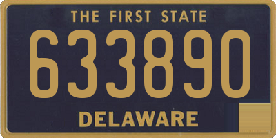 DE license plate 633890