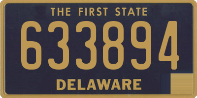 DE license plate 633894