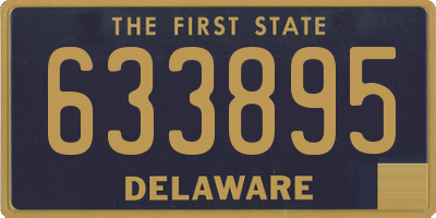 DE license plate 633895