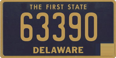 DE license plate 63390