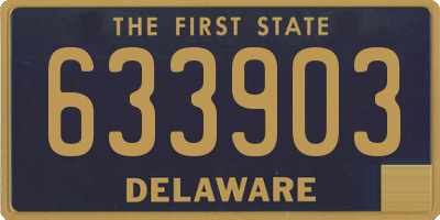 DE license plate 633903