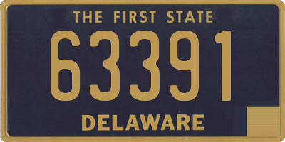 DE license plate 63391