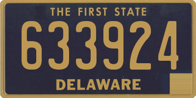 DE license plate 633924