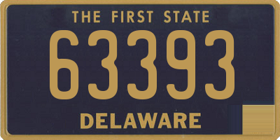 DE license plate 63393