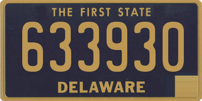 DE license plate 633930