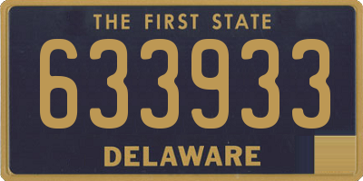 DE license plate 633933