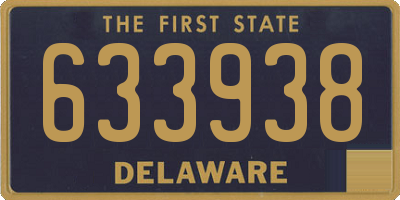 DE license plate 633938