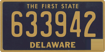 DE license plate 633942