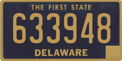 DE license plate 633948