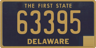 DE license plate 63395
