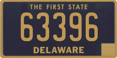 DE license plate 63396