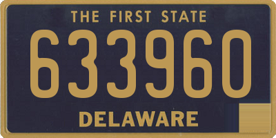 DE license plate 633960