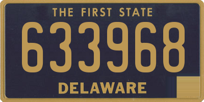 DE license plate 633968