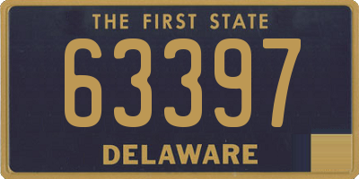 DE license plate 63397