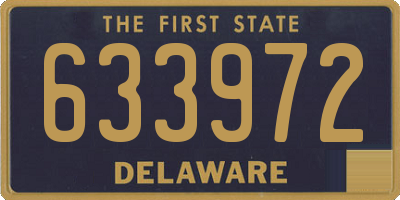 DE license plate 633972