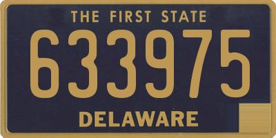 DE license plate 633975