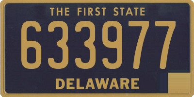 DE license plate 633977