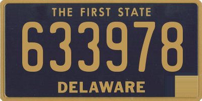 DE license plate 633978