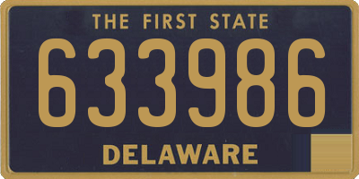 DE license plate 633986