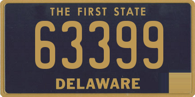 DE license plate 63399