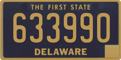 DE license plate 633990