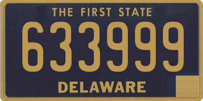 DE license plate 633999